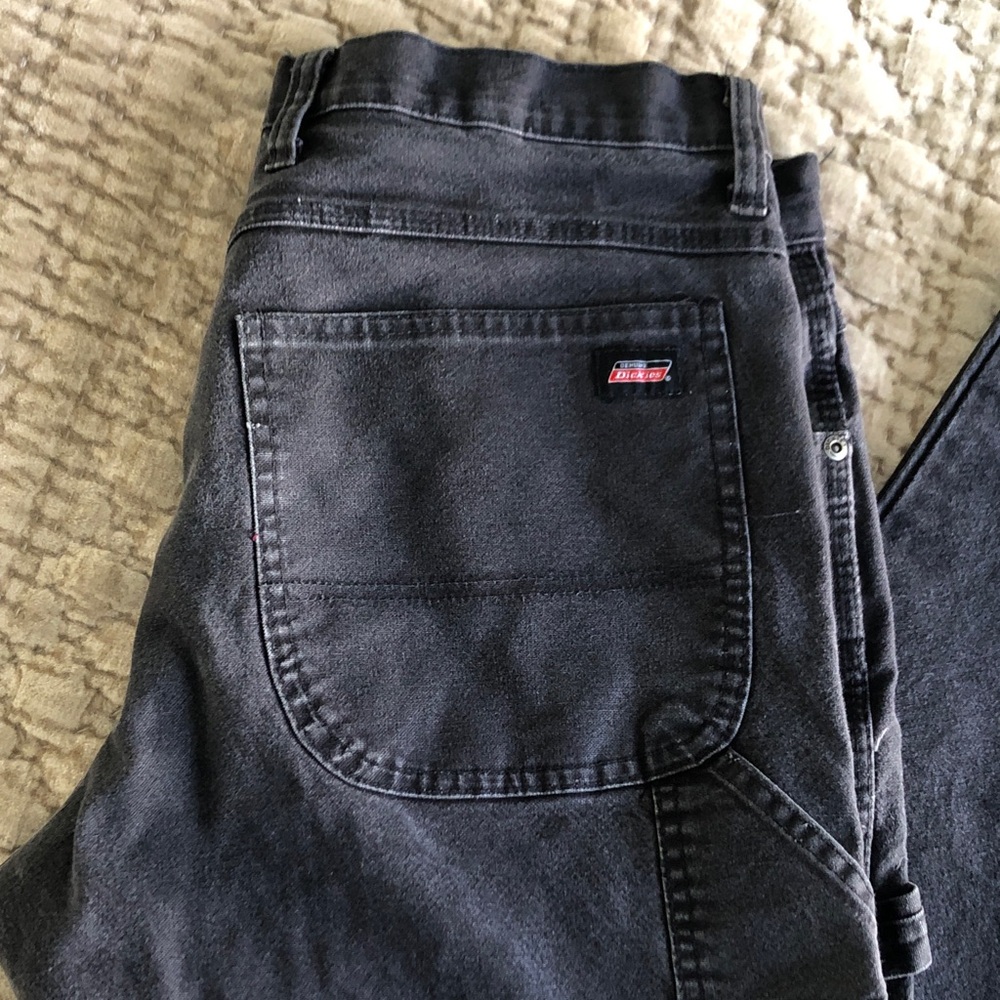 Genuine Dickies Black Cargo Pants 34 x 32